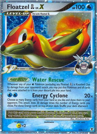 Floatzel GL Lv.X - 104/106 [Rising Rivals] Holofoil
