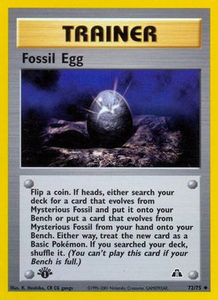 Fossil Egg - 72/75 [Neo Discovery] 1st Edition