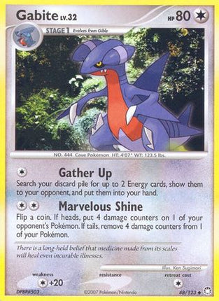 Gabite - 48/null [Mysterious Treasures] Reverse Holofoil