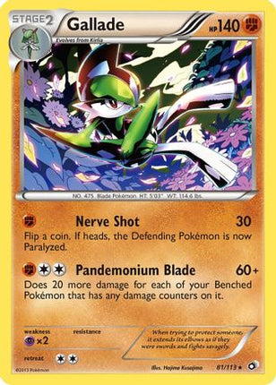 Gallade - 81/106 [Legendary Treasures] Reverse Holofoil