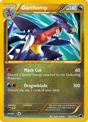 Garchomp (120 Secret Rare) - 120/106 [Plasma Freeze] Holofoil