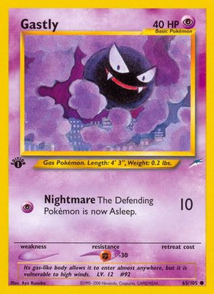 Gastly - 65/105 [Neo Destiny] 1st Edition