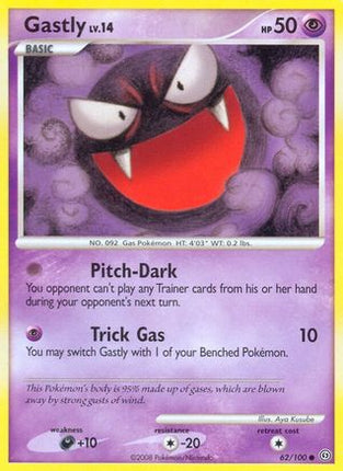 Gastly - 62/106 [Stormfront] Reverse Holofoil