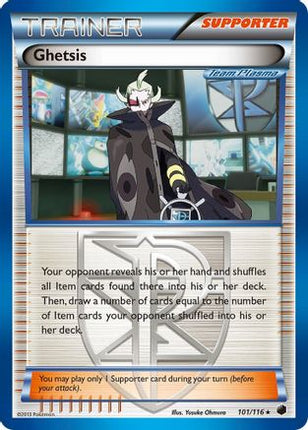 Ghetsis (Team Plasma) - 101/106 [Plasma Freeze] Reverse Holofoil