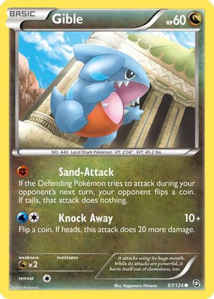 Gible (87) - 87/124 [Dragons Exalted] Reverse Holofoil