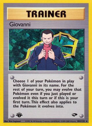 Giovanni (104) - 104/132 [Gym Challenge] 1st Edition