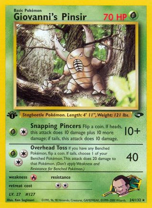 Giovanni's Pinsir - 24/132 [Gym Challenge] 1st Edition