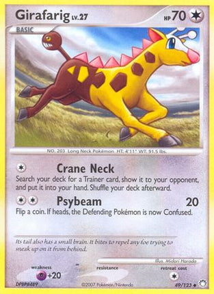 Girafarig - 49/null [Mysterious Treasures] Reverse Holofoil