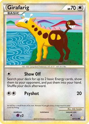 Girafarig - 64/106 [HeartGold SoulSilver] Reverse Holofoil