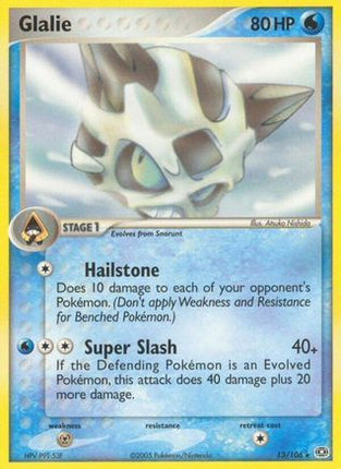 Glalie - 13/107 [Emerald] Reverse Holofoil