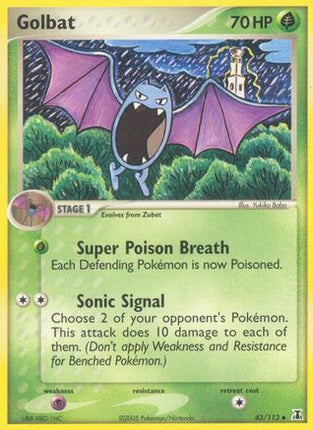 Golbat - 43/113 [Delta Species] Reverse Holofoil