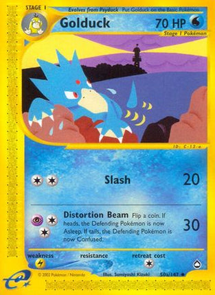 Golduck (50a) - 50/147 [Aquapolis] Reverse Holofoil