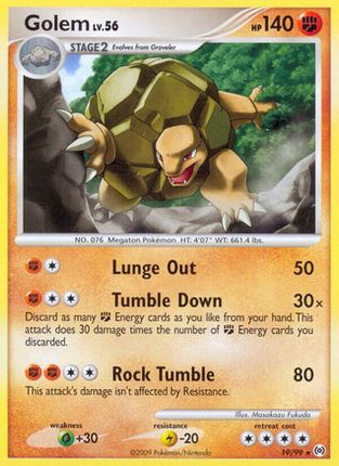 Golem - 19/106 [Arceus] Reverse Holofoil