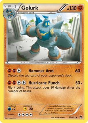 Golurk - 72/101 [Noble Victories] Reverse Holofoil