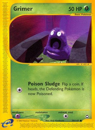 Grimer - 79/147 [Aquapolis] Reverse Holofoil