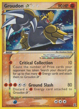 Groudon Star - 111/null [Delta Species] Holofoil