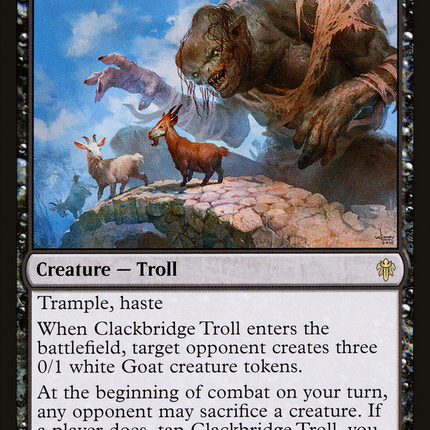 Clackbridge Troll [Throne of Eldraine]