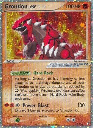 Groudon ex - 93/100 [Crystal Guardians] Holofoil
