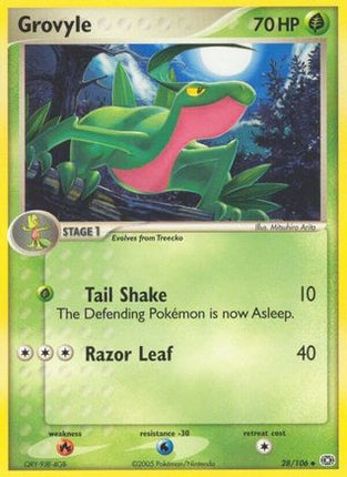 Grovyle - 28/107 [Emerald] Reverse Holofoil