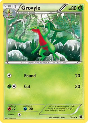 Grovyle - 7/106 [Plasma Freeze] Reverse Holofoil