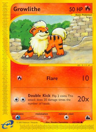 Growlithe - 62/144 [Skyridge] Reverse Holofoil