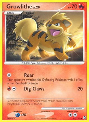 Growlithe - 89/132 [Secret Wonders] Reverse Holofoil