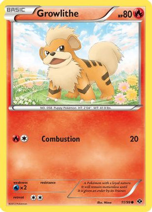 Growlithe (11) - 11/101 [Next Destinies] Reverse Holofoil