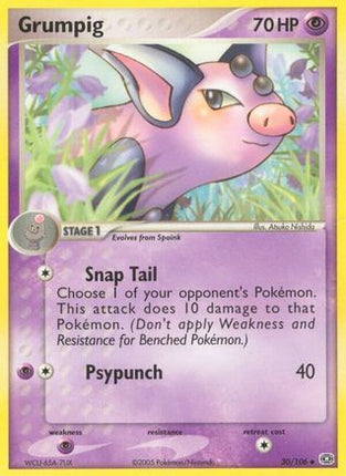 Grumpig - 030/106 [Emerald] Reverse Holofoil