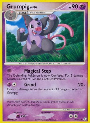 Grumpig - 56/106 [Legends Awakened] Reverse Holofoil