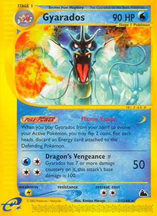 Gyarados (11) - 11/144 [Skyridge] Reverse Holofoil