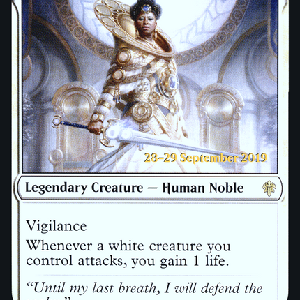 Linden, the Steadfast Queen [Throne of Eldraine Promos] Prerelease Foil