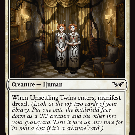 Unsettling Twins [Duskmourn: House of Horror] Foil