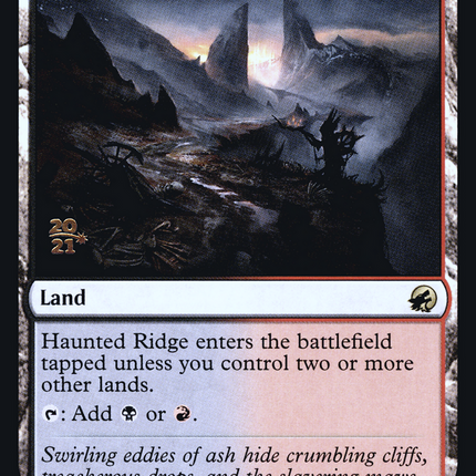 Haunted Ridge [Innistrad: Midnight Hunt Promos] Prerelease Foil