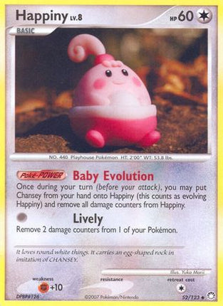 Happiny - 52/123 [Mysterious Treasures] Reverse Holofoil
