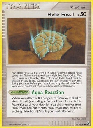 Helix Fossil - 91/106 [Majestic Dawn] Reverse Holofoil