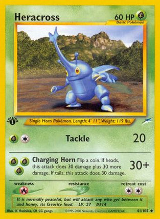 Heracross - 41/105 [Neo Destiny] 1st Edition
