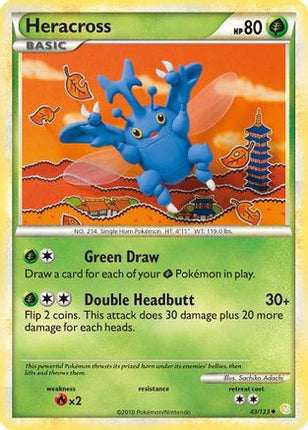 Heracross - 43/106 [HeartGold SoulSilver] Reverse Holofoil