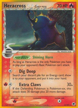 Heracross (Delta Species) - 3/106 [Dragon Frontiers] Holofoil