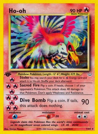 Ho-oh (7) - 7/64 [Neo Revelation] 1st Edition Holofoil