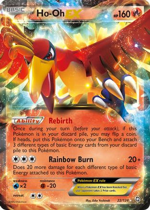 Ho-Oh EX - 22/124 [Dragons Exalted] Holofoil