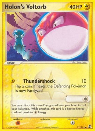 Holon's Voltorb - 71/113 [Delta Species] Reverse Holofoil