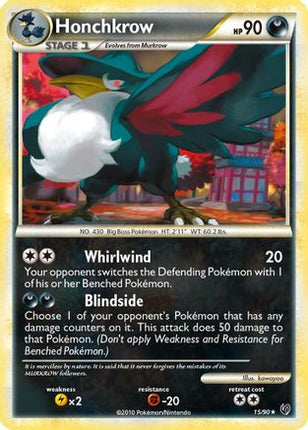 Honchkrow (15) - 15/106 [Undaunted] Reverse Holofoil