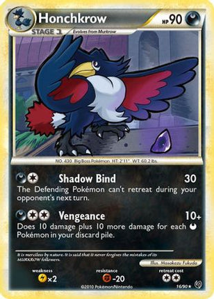 Honchkrow (16) - 16/106 [Undaunted] Reverse Holofoil
