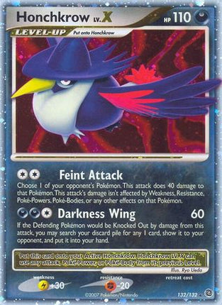 Honchkrow LV.X - 132/132 [Secret Wonders] Holofoil