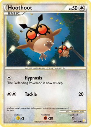 Hoothoot - 66/106 [HeartGold SoulSilver] Reverse Holofoil