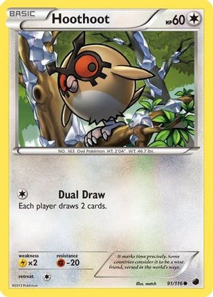 Hoothoot - 91/106 [Plasma Freeze] Reverse Holofoil