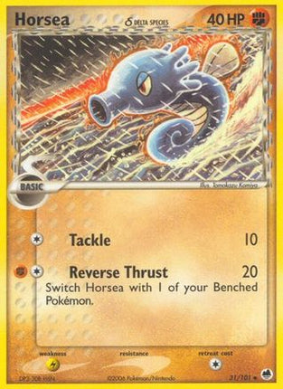 Horsea - 031/101 (Delta Species) [Dragon Frontiers] Reverse Holofoil