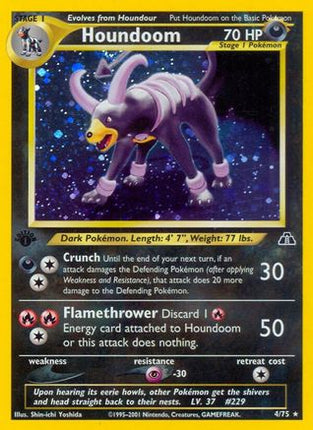 Houndoom (4) - 4/75 [Neo Discovery] 1st Edition Holofoil