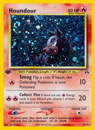 Houndour (5) - 5/75 [Neo Discovery] 1st Edition Holofoil