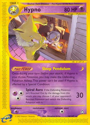 Hypno - 16/147 [Aquapolis] Reverse Holofoil